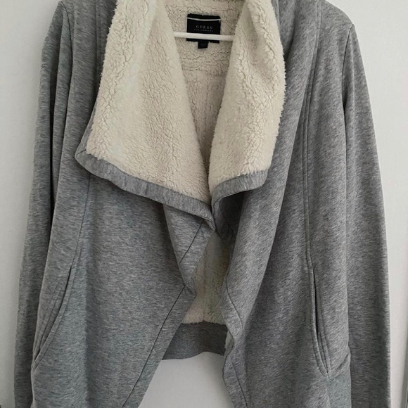 Guess grey & white cover-up cardigan - Picture 1 of 1